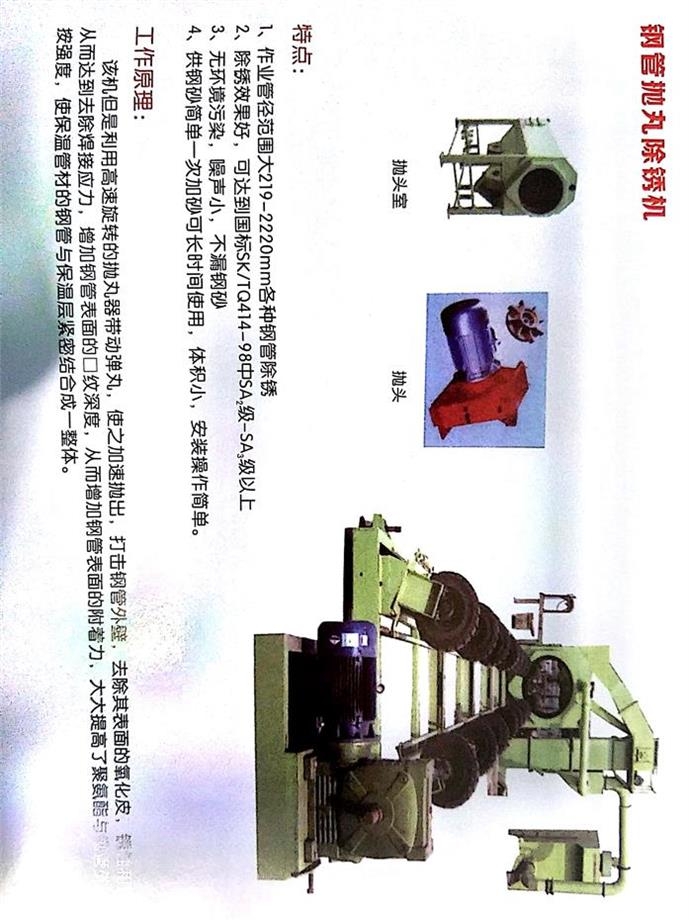 山西高品質鋼管拋丸除銹機報價價格